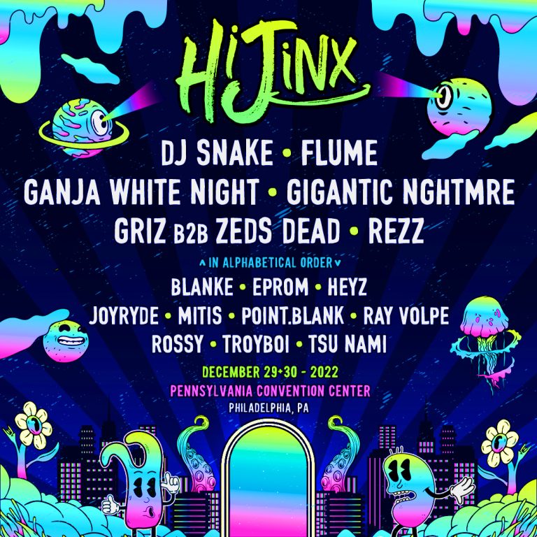 FLUME, DJ SNAKE, GRIZ B2B ZEDS DEAD, AND MORE TO PLAY HIJINX FEST 2022